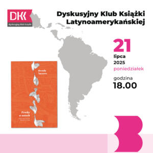 Fragment biało-różowego plakatu z okładką książki Brendy Navarro "Prochy w ustach", Wyd. ArtRage